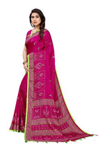 Vamika Embroidery Pink Jute Silk Saree (Jhulka Pink) | Grab2Buy