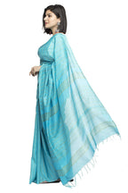 Mominos Fashion Firozi Color Bhagalpuri Saree | Grab2Buy