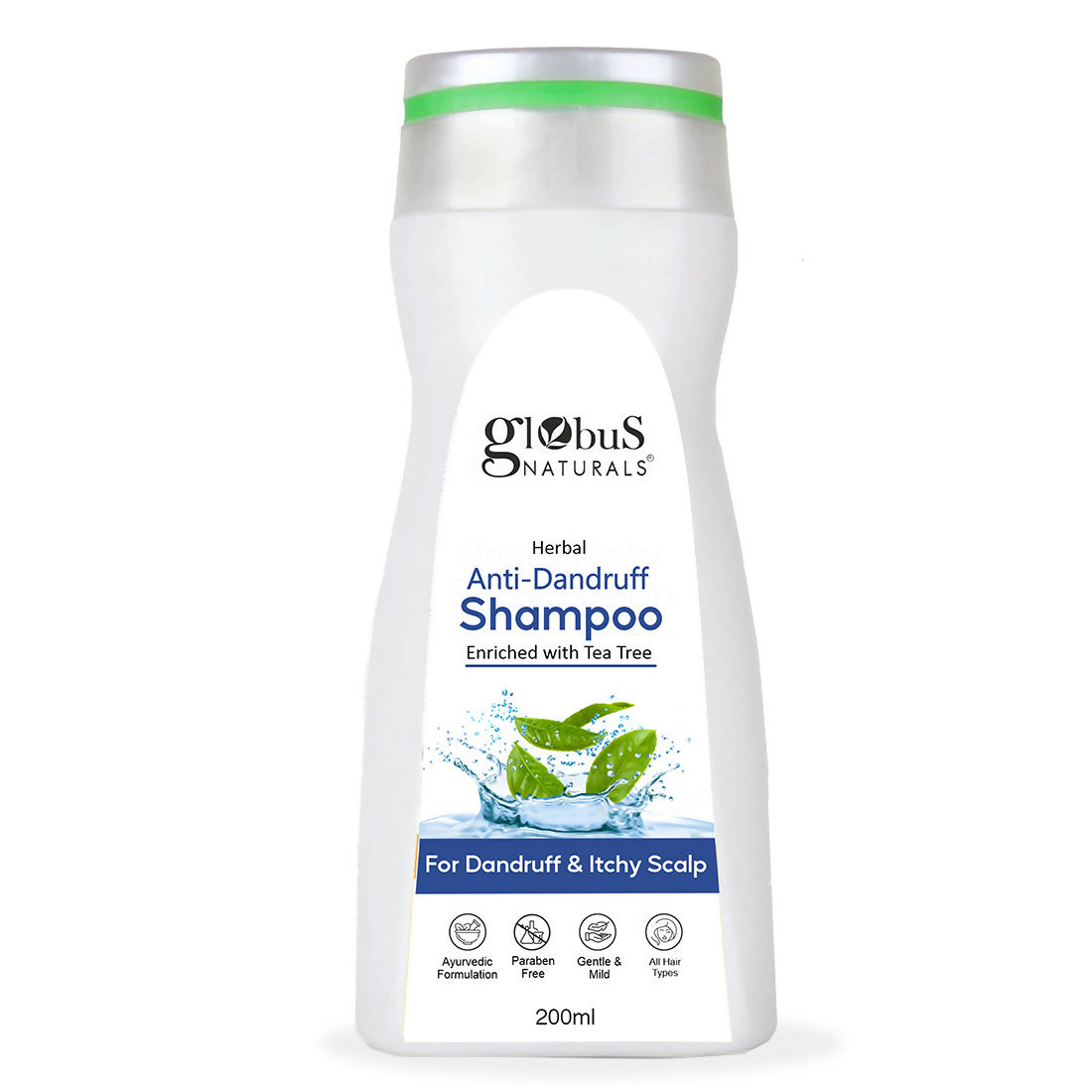 Globus Naturals Anti Dandruff Shampoo, For Dandruff and Itchy Scalp, Suitable For All Hair Types | Grab2Buy