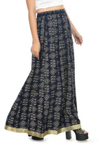 Mominos Fashion Moeza Cotton Navy Blue Printed Lehenga (Lancha) | Grab2Buy