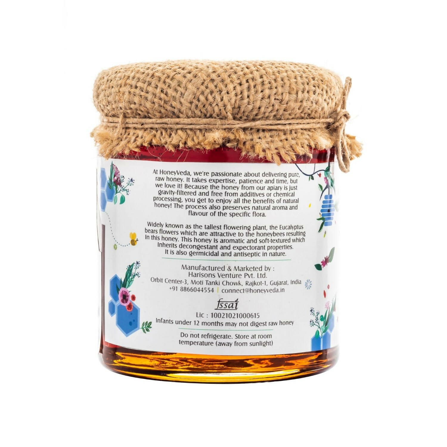 HoneyVeda Premium Raw Eucalyptus Honey | Grab2Buy