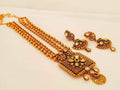 Designer Antique Bridal Gold Long Necklace Set | Grab2Buy
