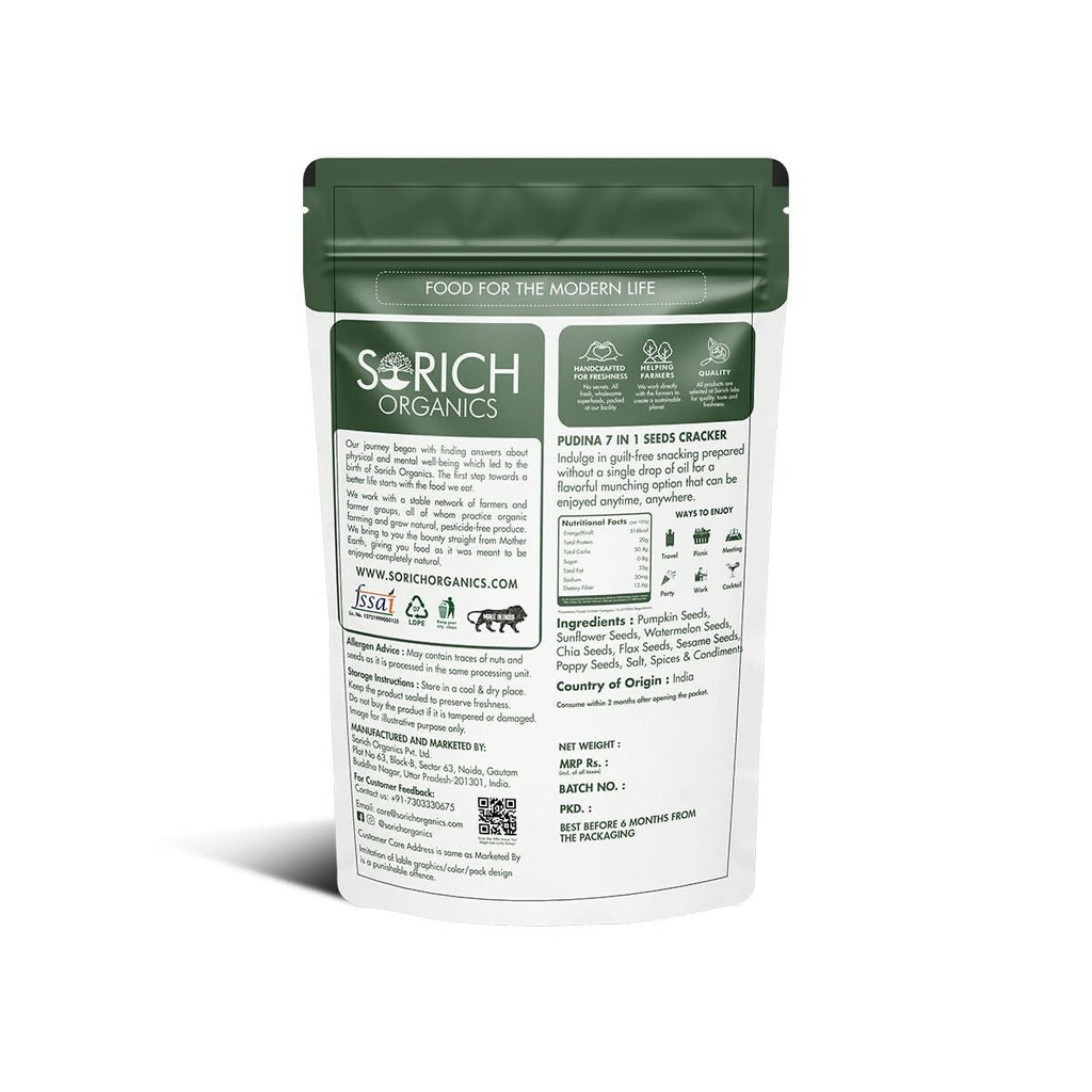 Sorich Organics Pudina 7-in-1 Seeds Cracker | Grab2Buy
