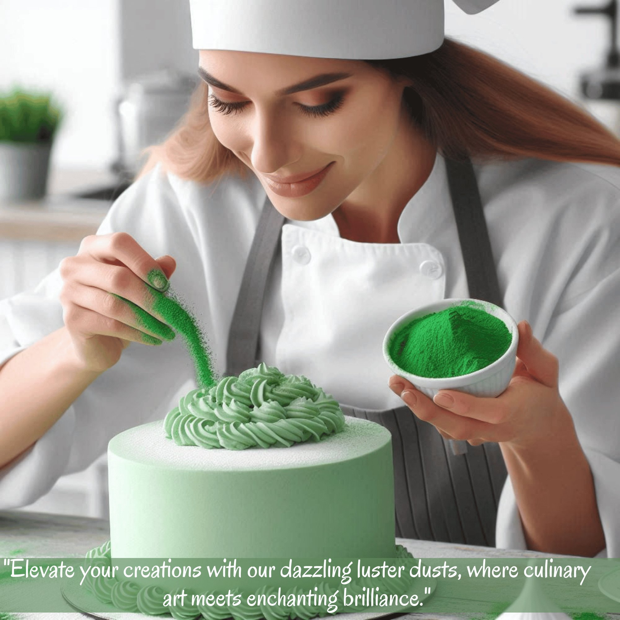 Confect Orchid Green | Edible Luster Dust