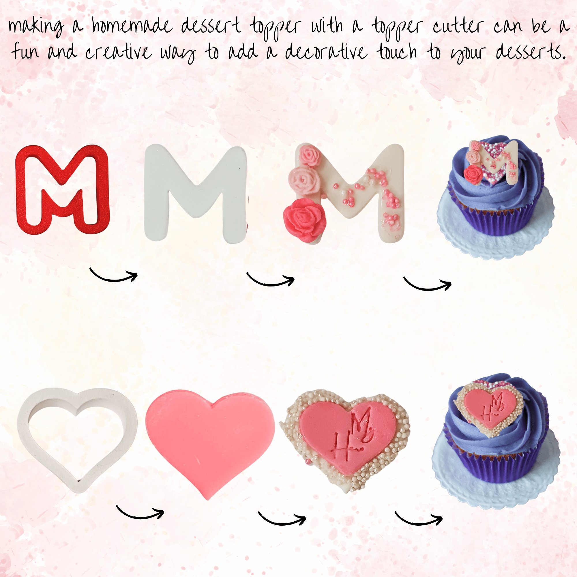 Confect Toppers Cutters | Best Mom Ever Topper Cutter | Fondant Cutter | (MDay-Cutters-06) | Grab2Buy