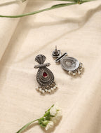 trueBrowns Silver Pearl Bead Earrings | Grab2Buy