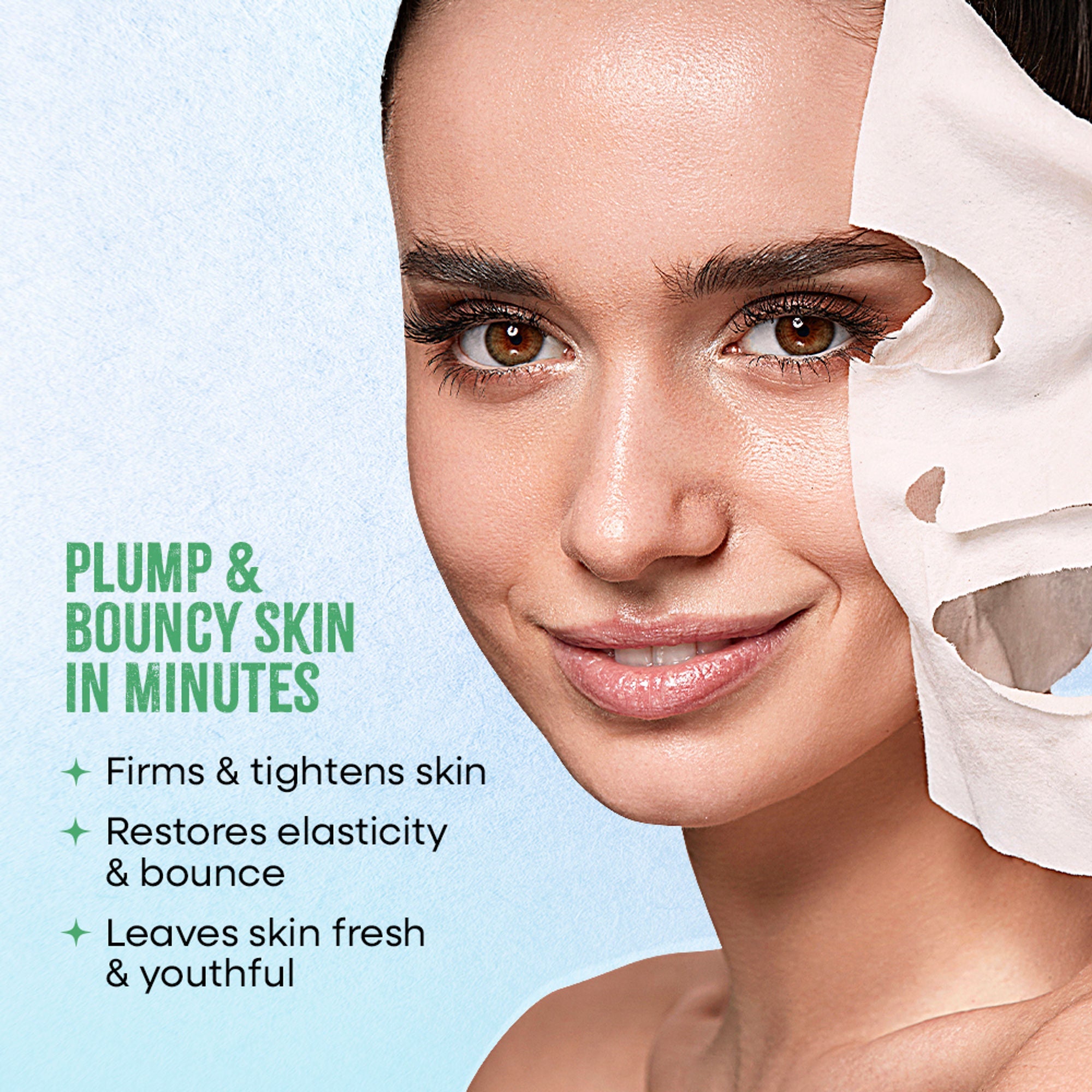 Nykaa Green Tea + Aloe Vera Sheet Mask For Hydrated Skin - Formulated in Korea - For All Skin Types - Rice Water + White Tea