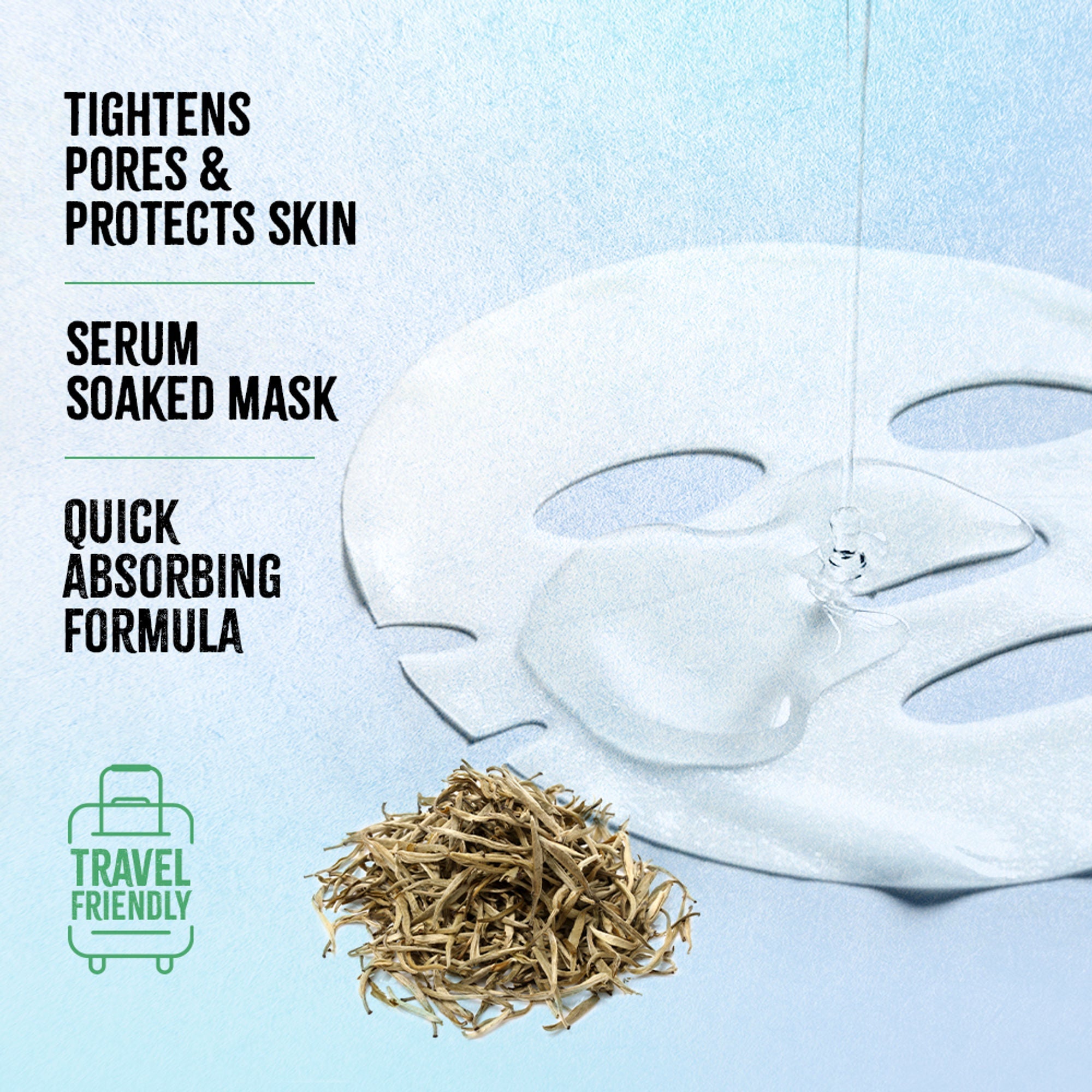 Nykaa Green Tea + Aloe Vera Sheet Mask For Hydrated Skin - Formulated in Korea - For All Skin Types - Rice Water + White Tea