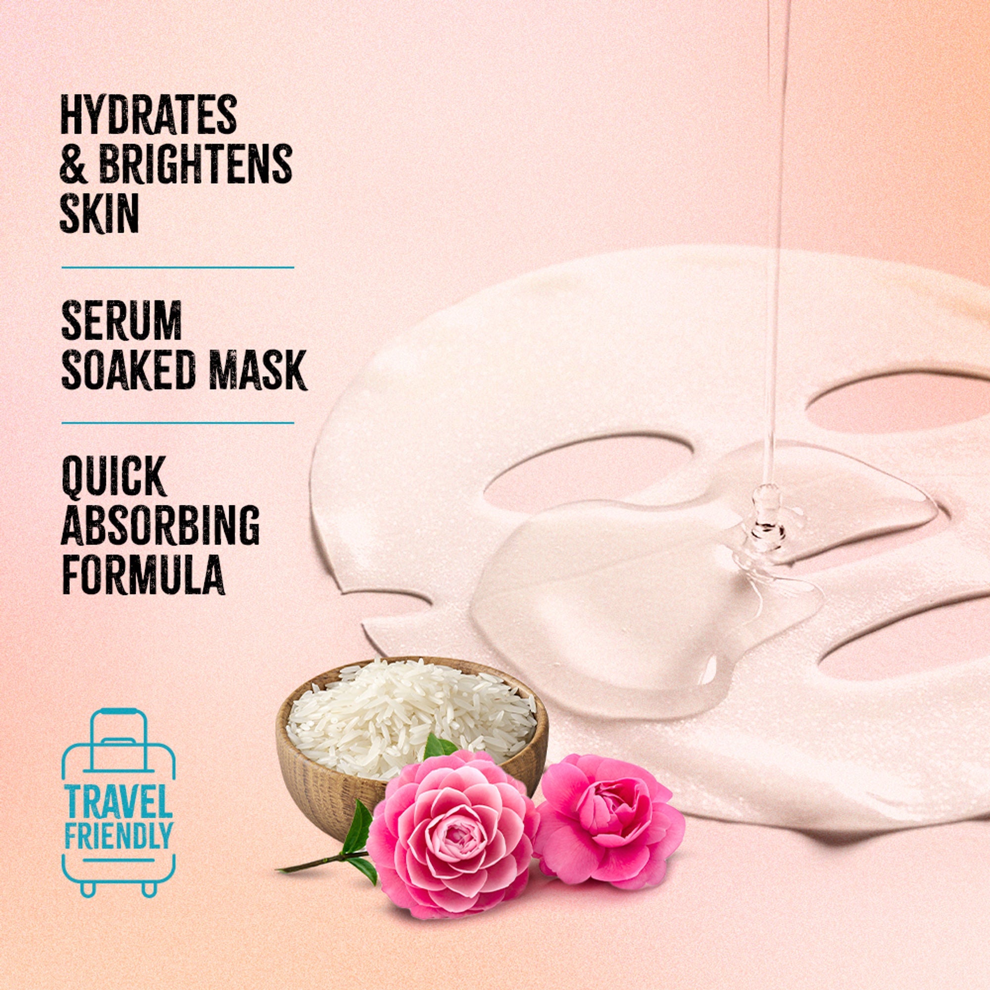 Nykaa Green Tea + Aloe Vera Sheet Mask For Hydrated Skin - Formulated in Korea - For All Skin Types - Rice + Camelia