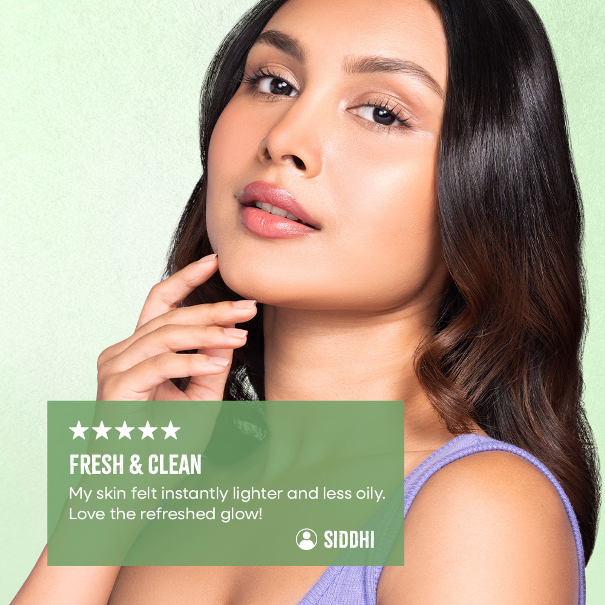 Nykaa Green Tea + Aloe Vera Sheet Mask For Hydrated Skin - Formulated in Korea - For All Skin Types - Charcoal + Bamboo