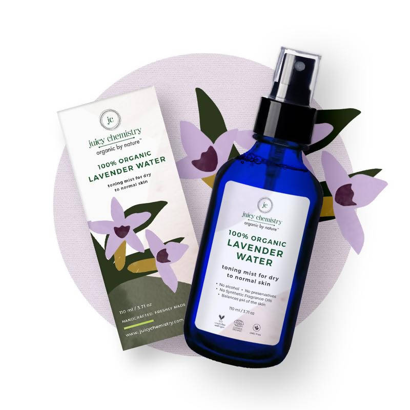 Juicy Chemistry Lavender Water Toner for Dry & Dull Skin | Grab2Buy