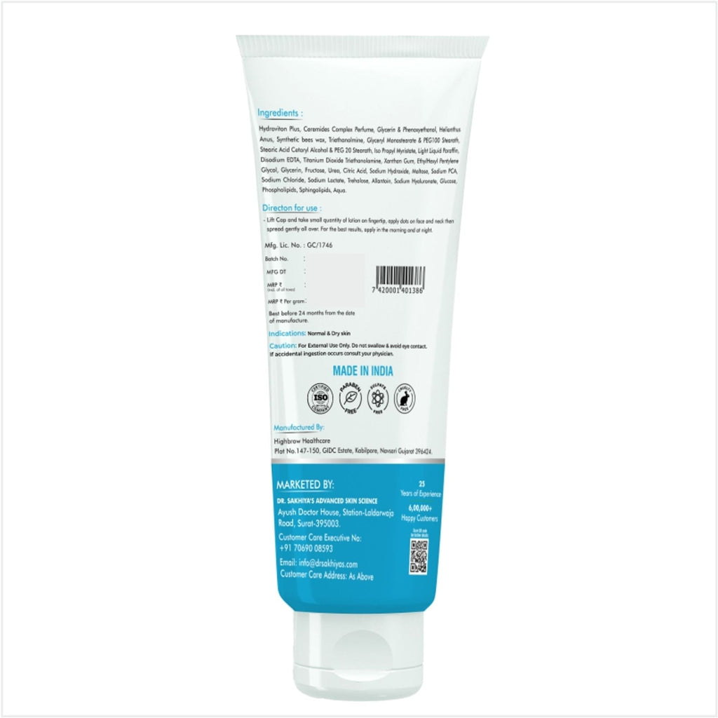 Dr.Sakhiya Ultra Hydrating Face Moisturizer Lightweight Daily Hydration for All Skin Types | Grab2Buy