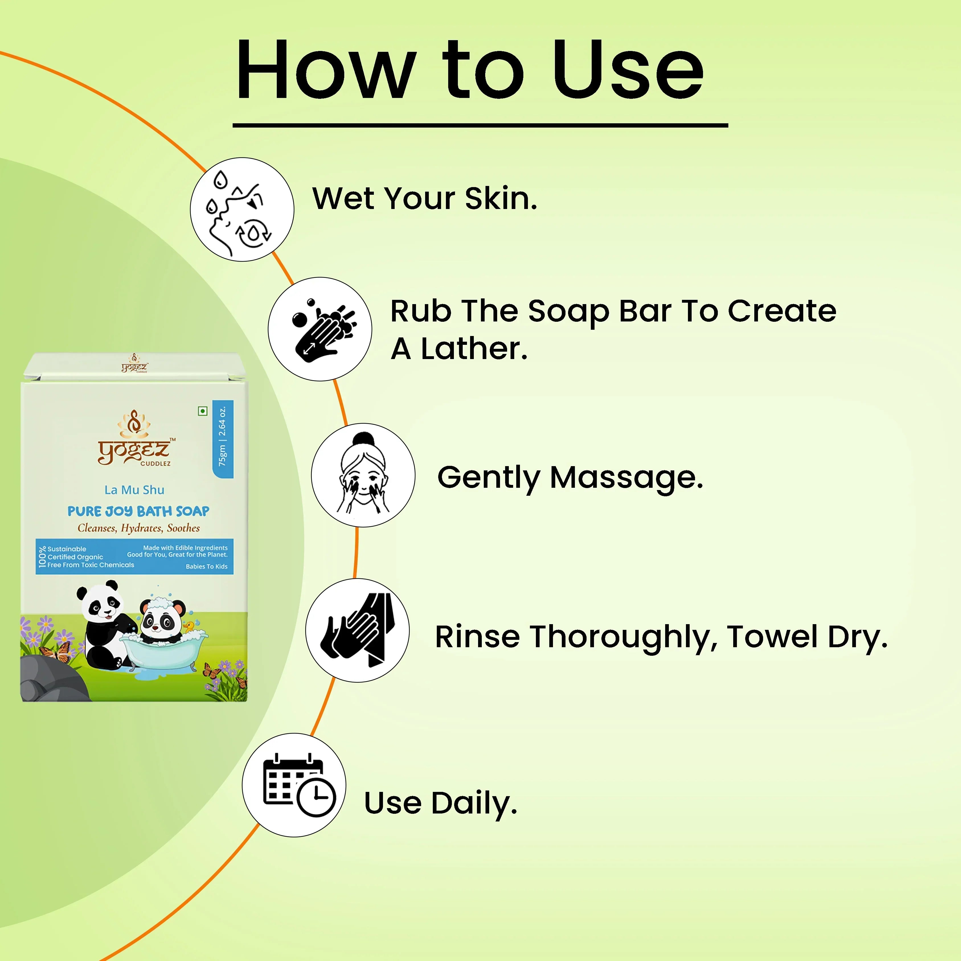 Yogez La Mu Shu Pure Joy Bath Soap