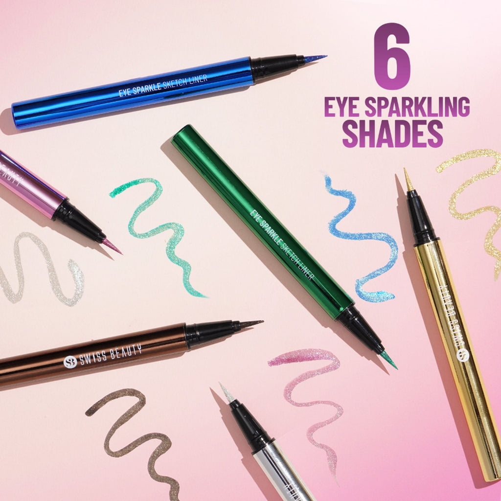 Swiss Beauty Eye Sparkle Sketch Liner - 4 Glitz Green