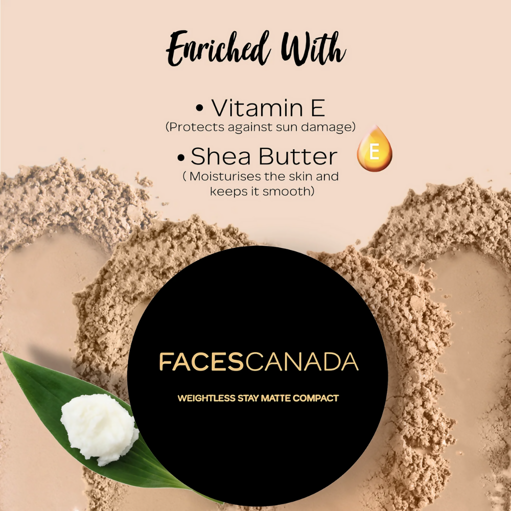 Faces Canada Compact Powder - Face Powder with SPF 20 - Natural Almond 06 | Grab2Buy