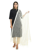 Mominos Fashion Off White Cotton Square Dupatta | Grab2Buy