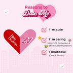 Blue Heaven Love Duo 2-In-1 Clear & Tinted Lip Balm - Bae (Clear+ Watermelon)