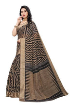 Vamika Black Linen Designer Saree (BEE BLACK) | Grab2Buy