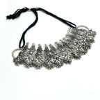 Mominos Fashion Johar Kamal Oxidised Silver-Plated Brass Finish Temple Jewellery with Earrings For Women | Grab2Buy