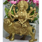 Chahat Premium Living Brass Sherawali Durga | Grab2Buy