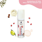 Pilgrim Spanish Lip Peel Roll-on with Lactic Acid & Hyaluronic Acid For Soft & Glossy Lips, Hydrating Dry & Flaky Lips