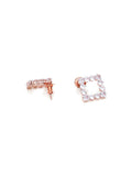 stone stud (Rose gold) - Ruby Raang | Grab2Buy