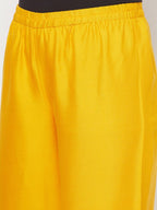 Aniyah Mustard Color Rayon Flared Slip-On Palazzo | Grab2Buy