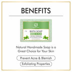 Nuerma Science Basil Scrub Bath Soap | For Acne, Blemishes & Pimples Control