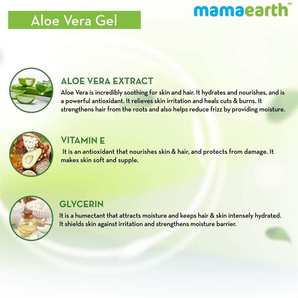 Mamaearth Aloe Vera Gel For Skin & Hair | Grab2Buy