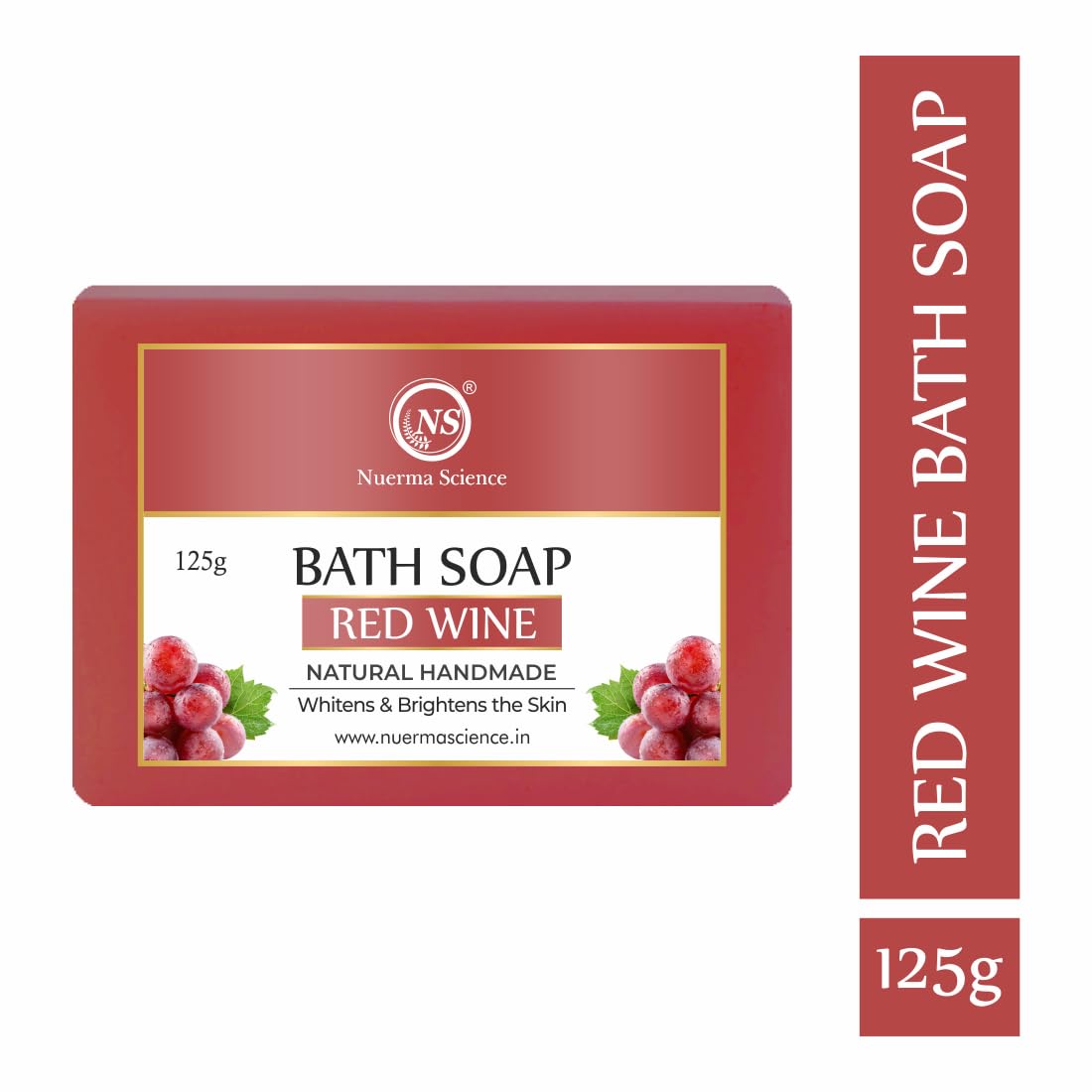 Nuerma Science Red Wine Bath Soap | Whitens & Brightens the Skin | Grab2Buy