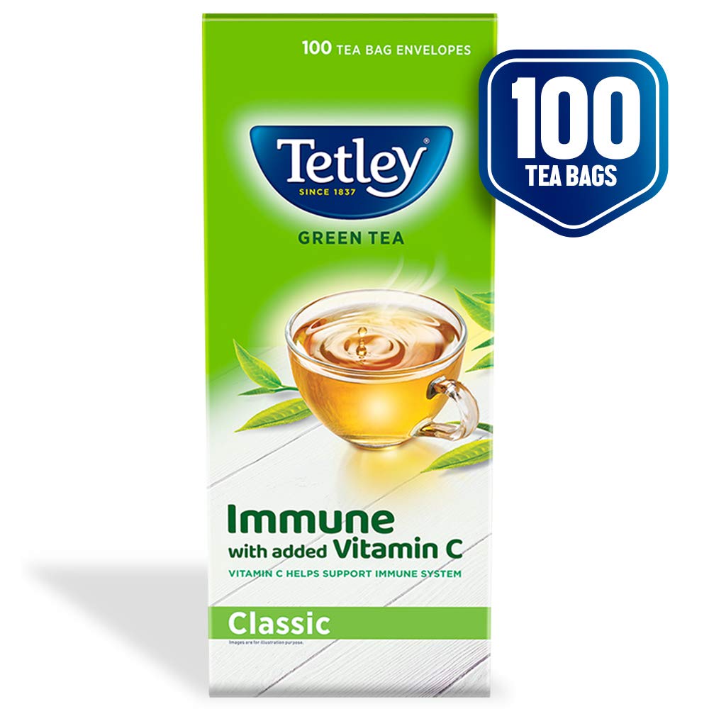 Tetley Green Tea Regular (100 Tea Bags) | Grab2Buy
