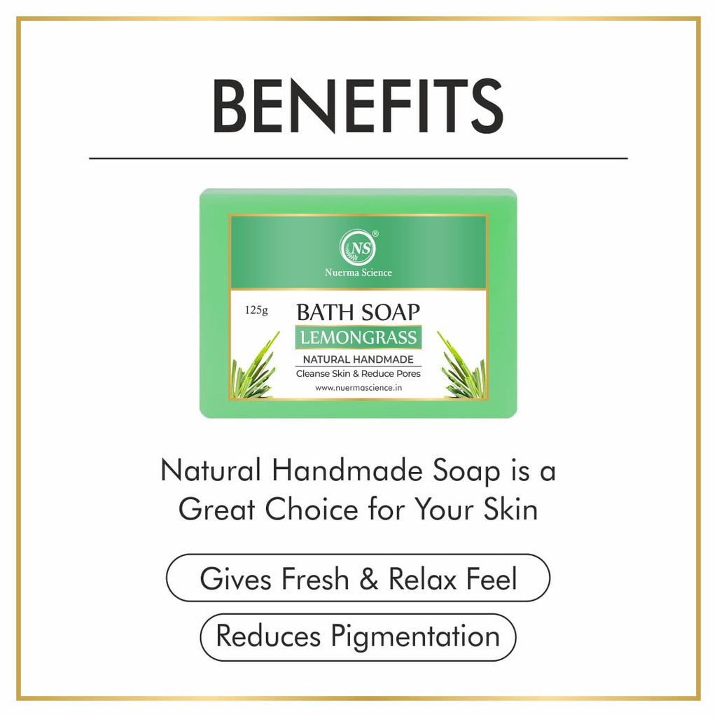 Nuerma Science Lemongrass Bath Soap | Cleanse Skin & Reduce Pores