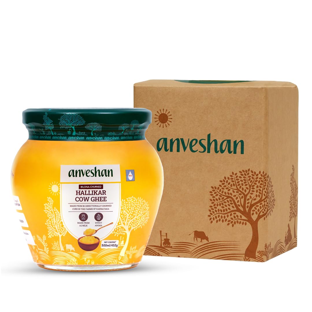 Anveshan A2 Desi Cow Ghee | Pure, Natural & Healthy Ghee | A2 Gir Cow Ghee | Grab2Buy