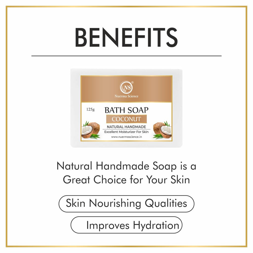 Nuerma Science Coconut Bath Soap | Excellent Moisturizer for Skin | Grab2Buy
