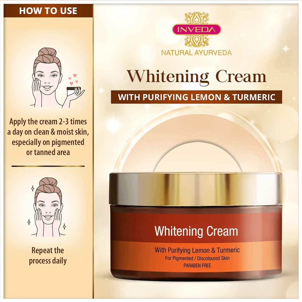 Inveda Whitening Cream with Purifying Lemon & Turmeric | Grab2Buy