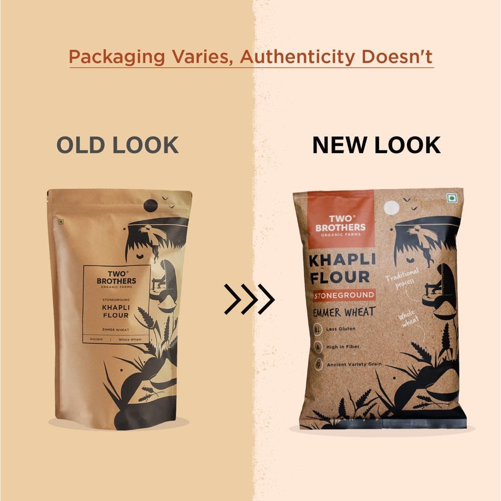 Two Brothers Organic Farms Khapli Flour | Swadesiicart