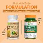 Pure Nutrition Papaya Leaf & Fruit Extract Veg Capsules | Grab2Buy