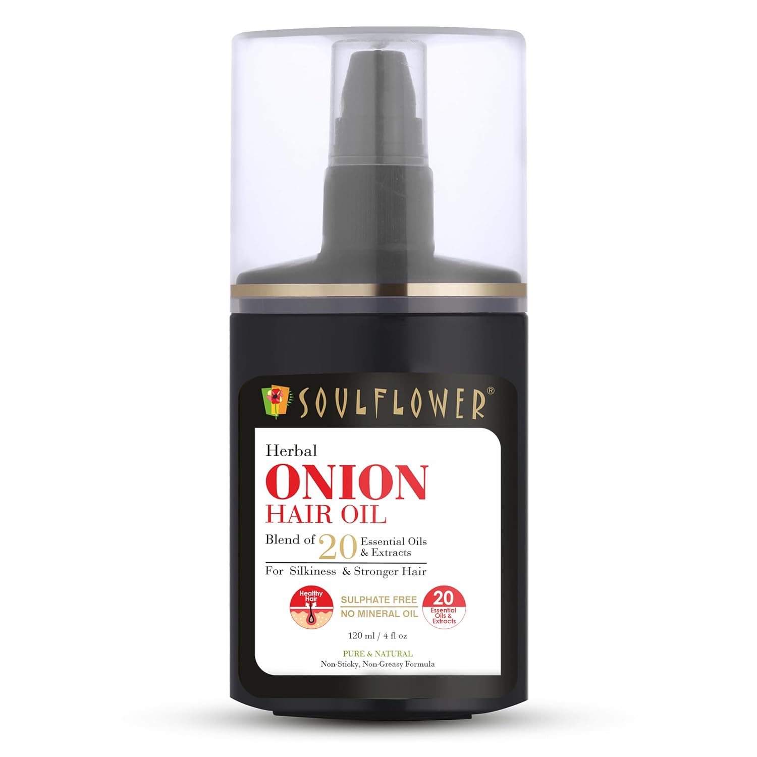 Soulflower Herbal Onion Hair Growth Oil | Grab2Buy