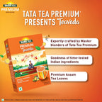 Tata Tea Teaveda Powder | Premium Assam Tea Leaves | Made With Goodness of Indian Herbals - Tulsi, Elaichi, Ginger & Brahmi | Grab2Buy