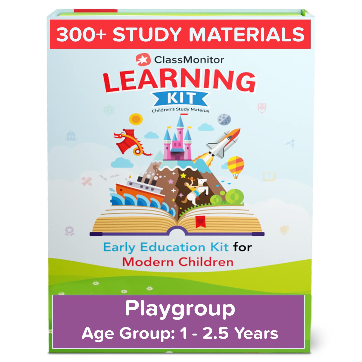 ClassMonitor Playgroup Home Learning Kit with Free Mobile App for 1 - 2.5 Years with 300+ Worksheet For kids of 2 Years | Grab2Buy