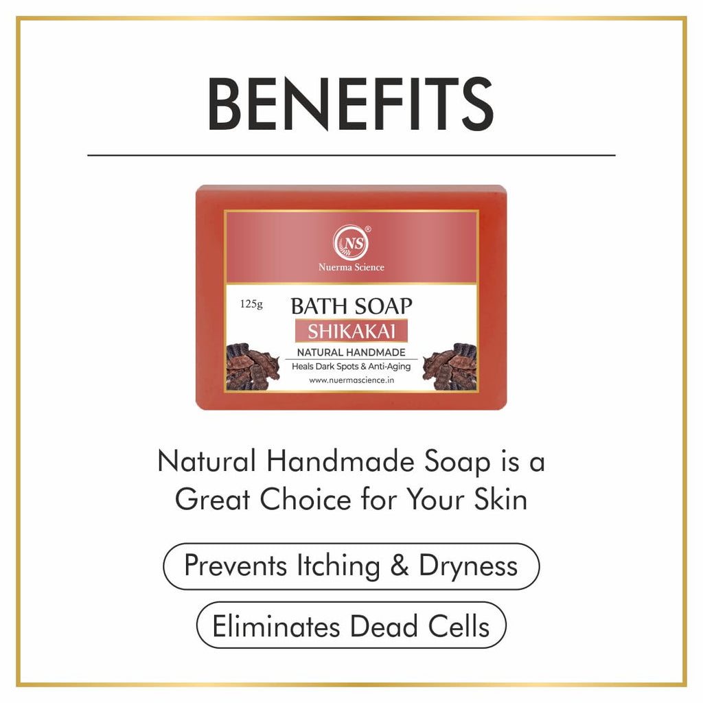 Nuerma Science Shikakai Bath Soap | Heals Dark Spots & Anti-Aging | Grab2Buy