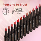 Swiss Beauty My Shine High Pigmented & Long-Lasting Lipstick Enriched with Vitamin E - 08 Its Rouge | Grab2Buy