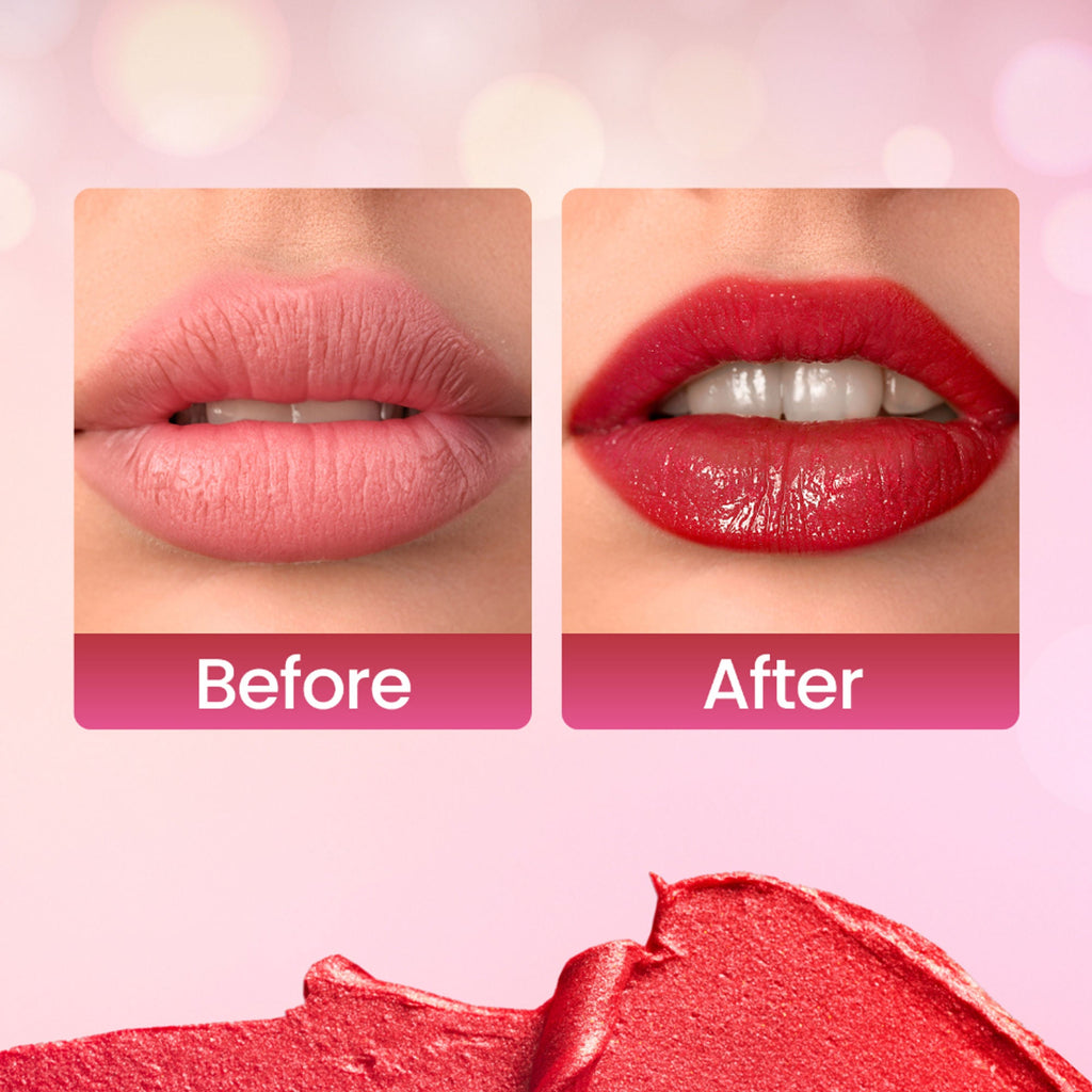Swiss Beauty My Shine High Pigmented & Long-Lasting Lipstick Enriched with Vitamin E - 08 Its Rouge | Grab2Buy