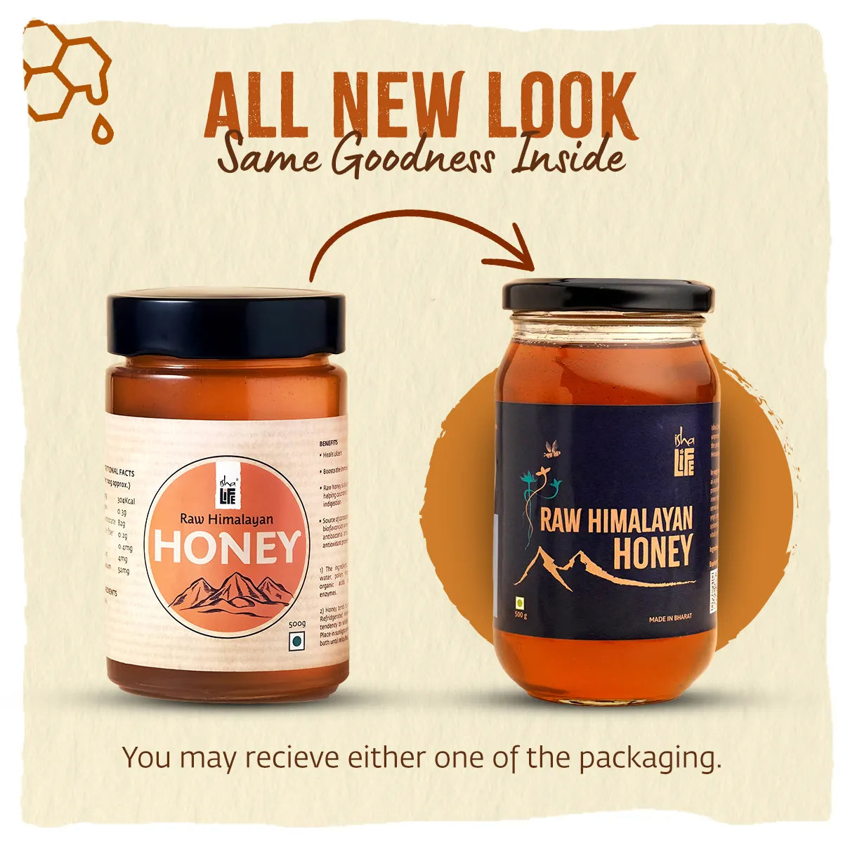 Isha Life Raw Himalayan Honey - Pure Wild Himalayan Honey | Sourced from Jammu, Reasi, Doda and Udhampur | Swadesiicart