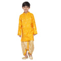 Little Bansi Boys Angrakha Kurta with Dhoti Royal yellow | Grab2Buy
