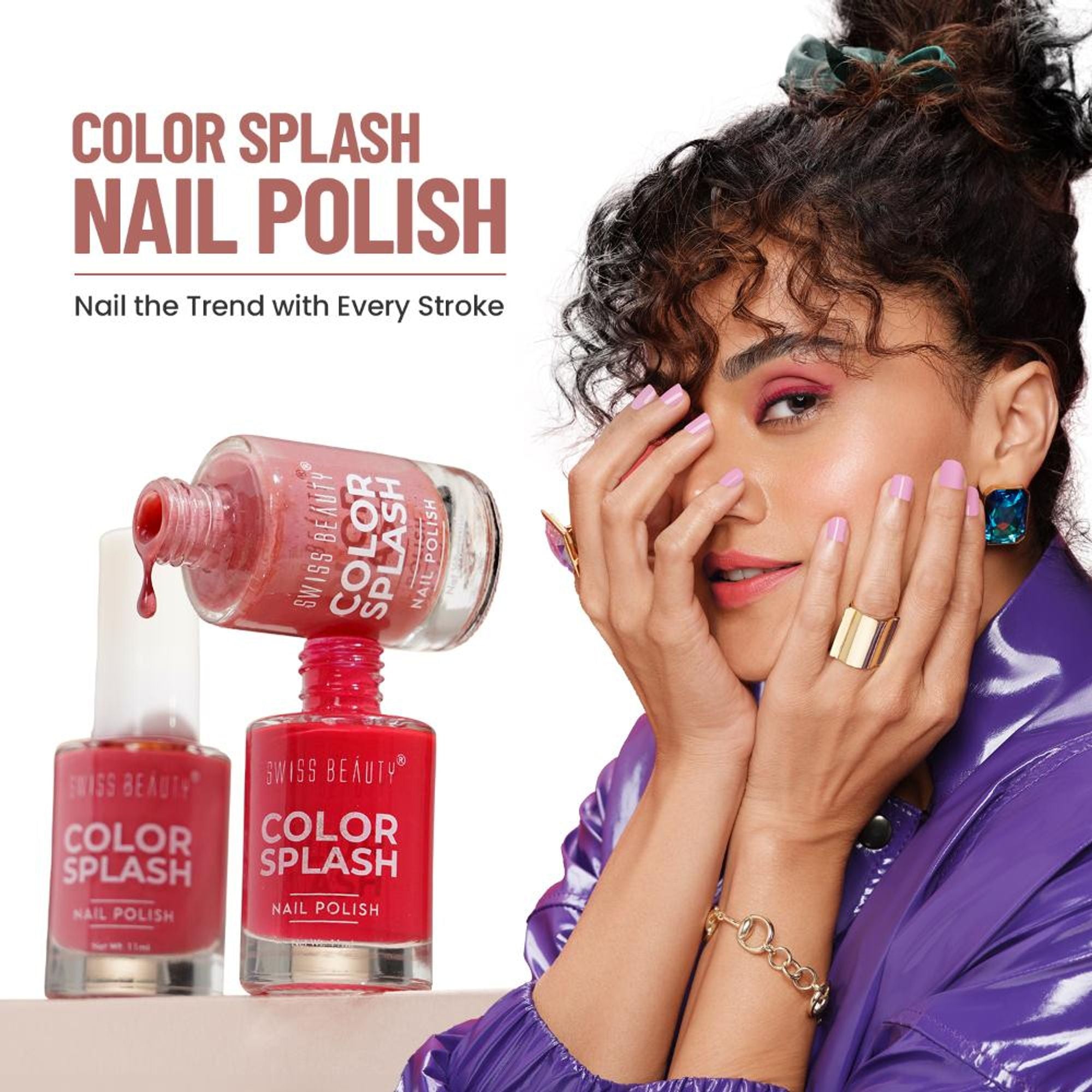 Swiss Beauty Color Splash Nail Polish - 511 Juicy Mango | Grab2Buy