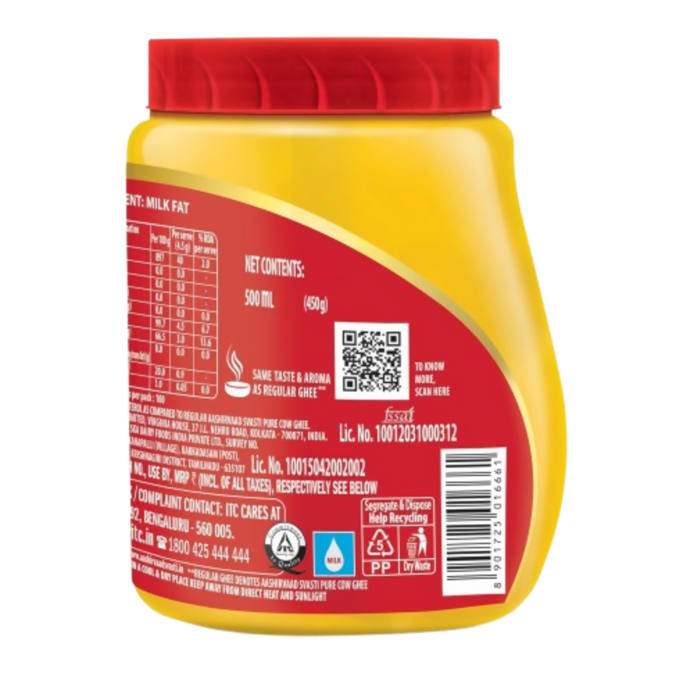 Aashirvaad Svasti 90% Lower Cholesterol Ghee | Swadesiicart