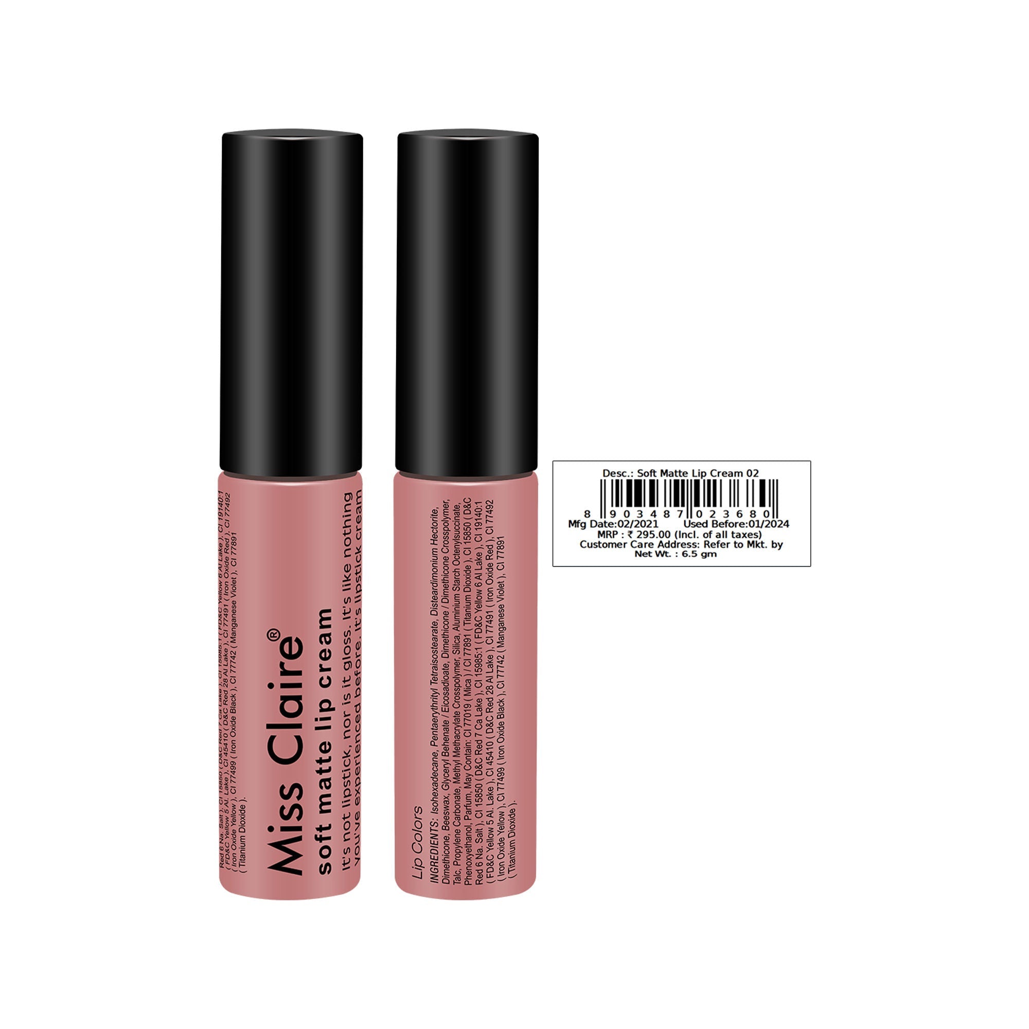 Miss Claire Soft Matte Lip Cream - 2 | Grab2Buy