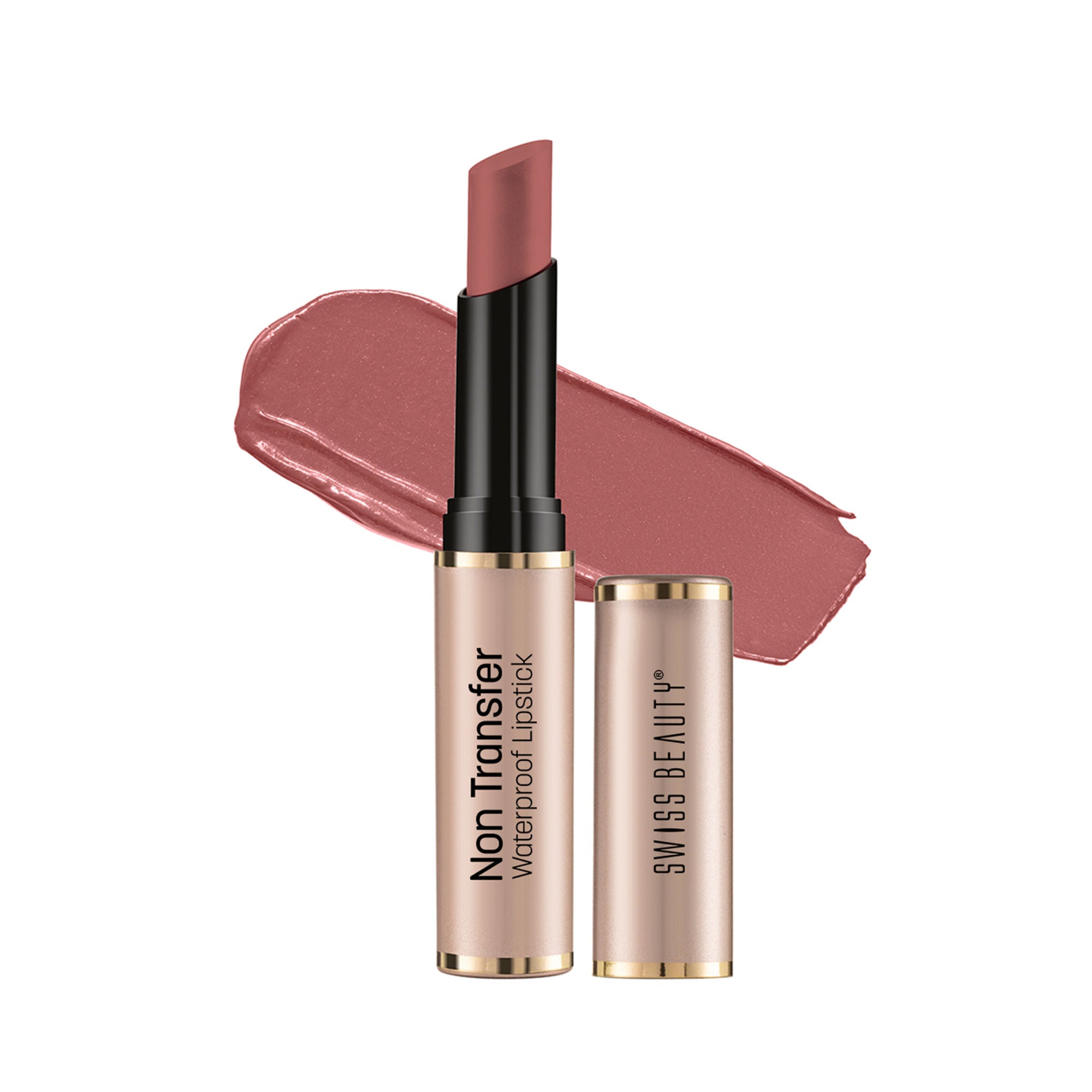 Swiss Beauty Non Transfer Waterproof Lipstick - 415 Bare | Grab2Buy
