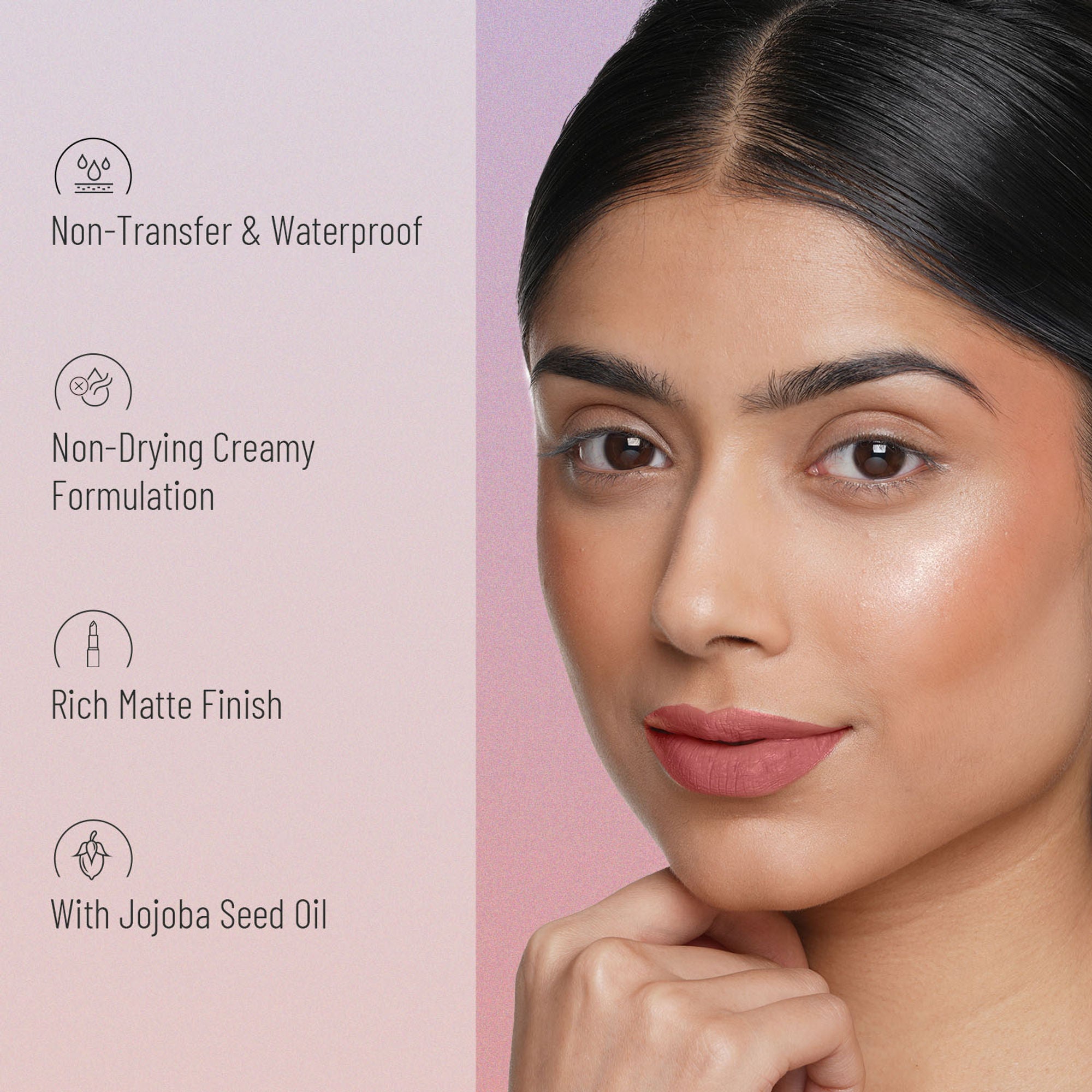 Swiss Beauty Non Transfer Waterproof Lipstick - 415 Bare | Grab2Buy
